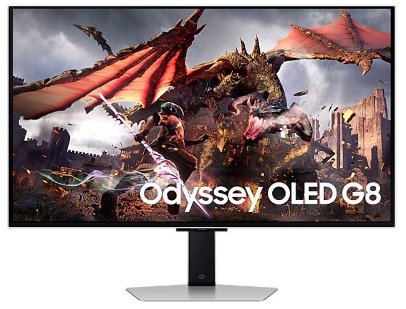 Samsung G80SD PC lamekuvar 81,3 cm (32") 3840 x 2160 pikslit 4K Ultra HD OLED-ekraan Hõbe