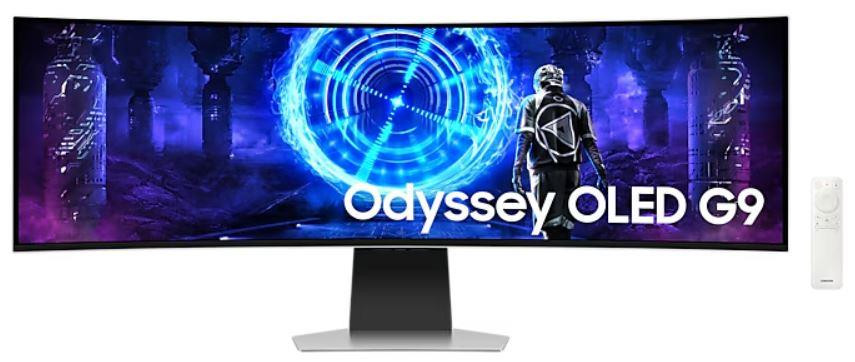 Samsung S49DG950SU PC lamekuvar 124,5 cm (49") 5120 x 1440 pikslit Dual QHD OLED-ekraan Hõbe