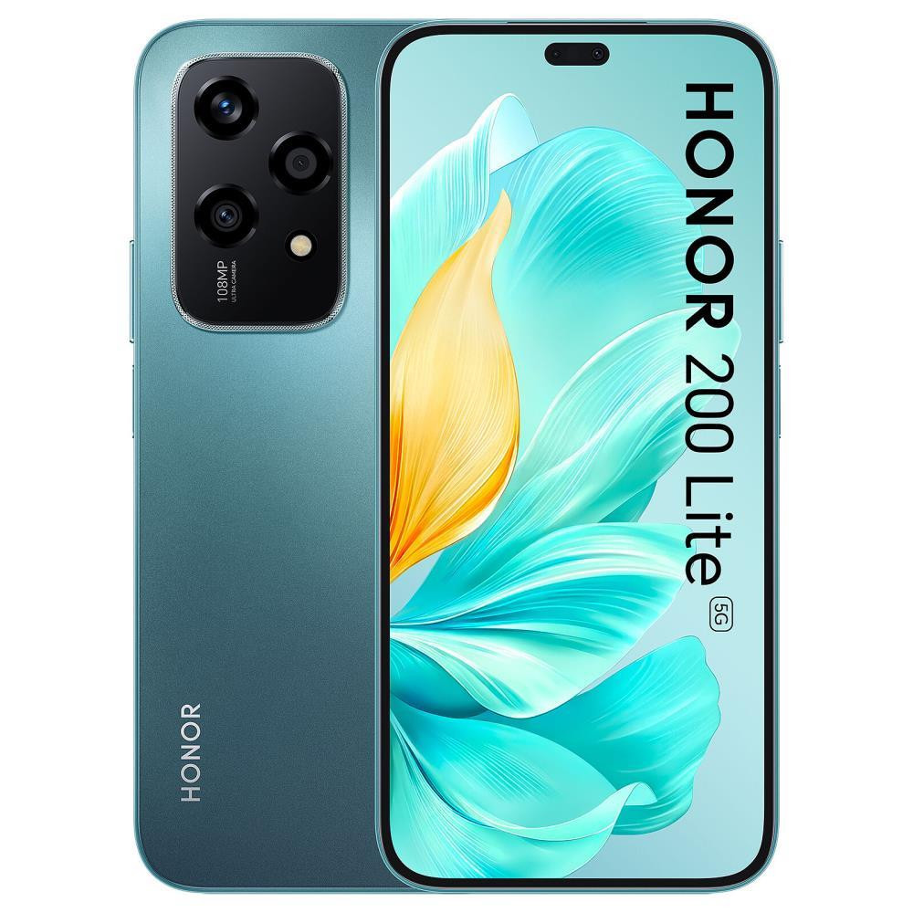 Honor 200 Lite 5G 17 cm (6.7") Kaksik-SIM Android 14 USB tüüp-C 8 GB 256 GB 4500 mAh Tsüaan