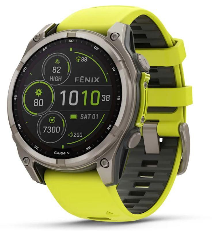 SMARTWATCH FENIX 8 SAPP. SOLAR/YELLOW 010-02906-21 GARMIN