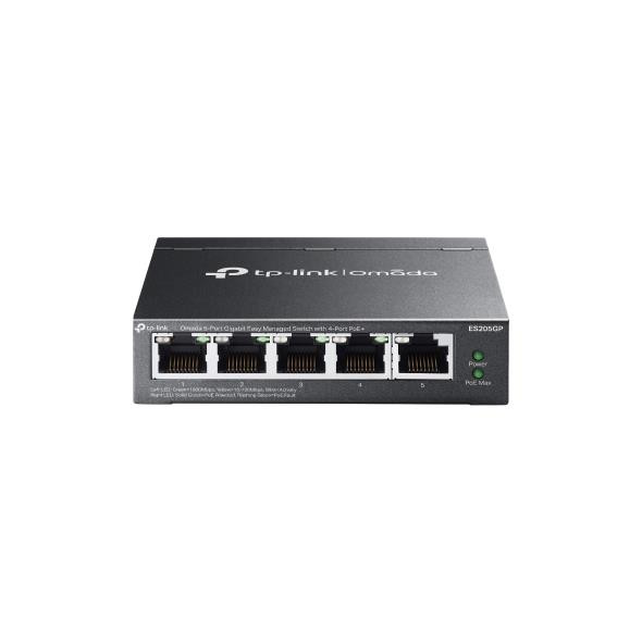 TP-Link Omada ES205G Juhitav Gigabit Ethernet (10/100/1000) Power over Ethernet tugi Must
