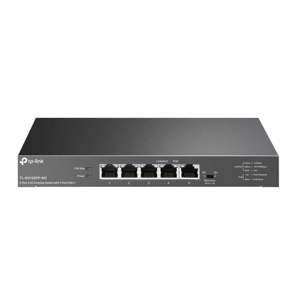 TP-Link TL-SG105PP-M2 võrgulüliti Mittejuhitav Gigabit Ethernet (10/100/1000) Power over Ethernet tugi Must