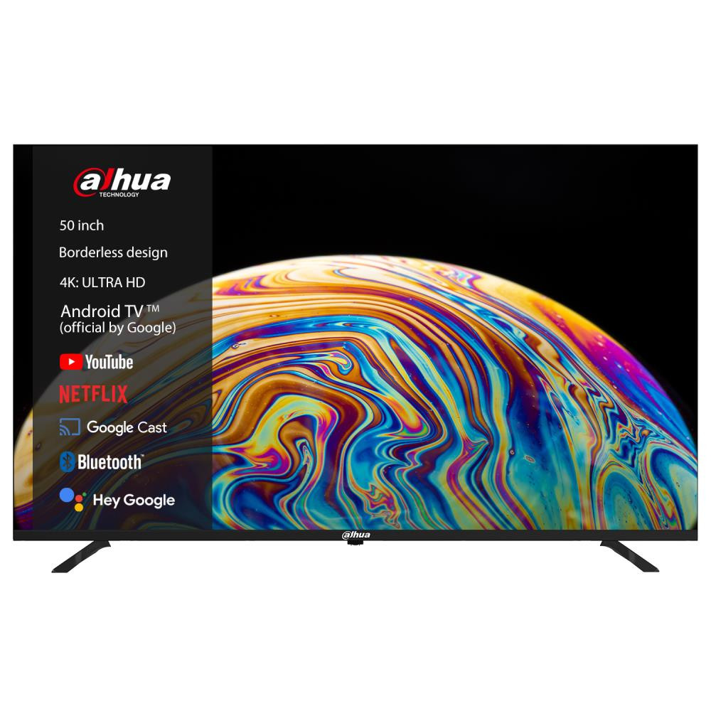 TV Set|DAHUA|50"|4K/Smart|3840x2160|Wireless LAN|Bluetooth|Android TV|Black|DHI-LTV50-SD400