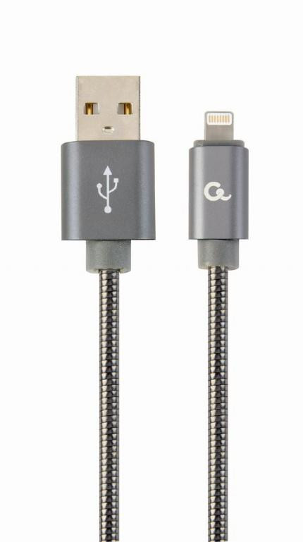 CABLE LIGHTNING TO USB2 2M/CC-USB2S-AMLM-2M-BG GEMBIRD