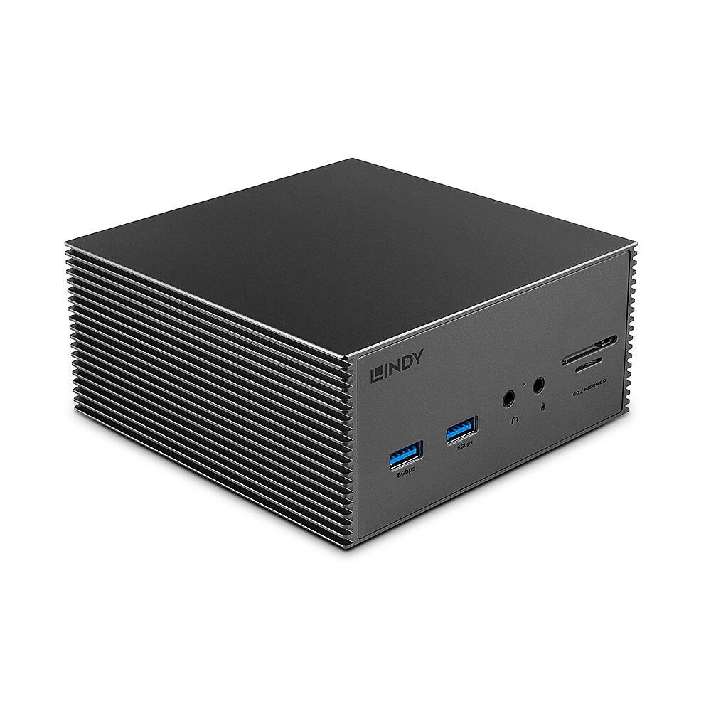 Lindy 43378 sülearvuti dokk ja pordireplikaator Juhtmega ühendatud USB 3.2 Gen 2 (3.1 Gen 2) Type-C Hall