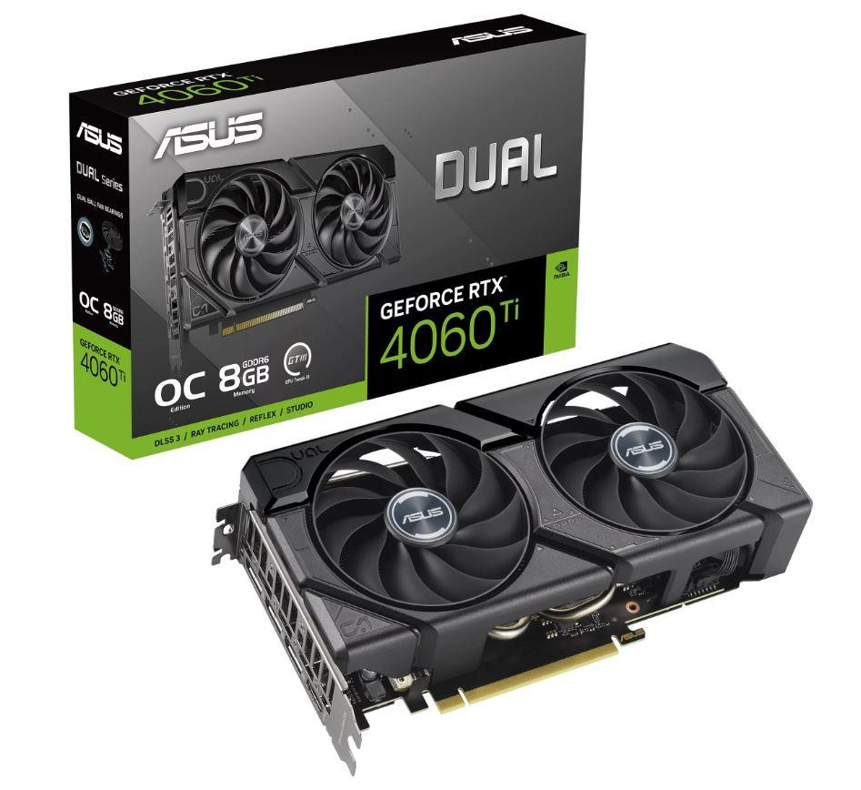 ASUS Dual -RTX4060TI-O8G-EVO NVIDIA GeForce RTX 4060 Ti 8 GB GDDR6