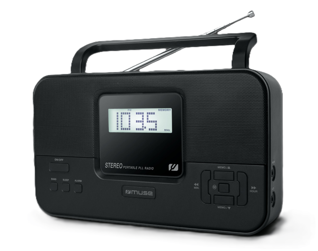 Muse Stereo Portable Radio | M-087 MB PLL | AUX in | FM radio | Headphone out