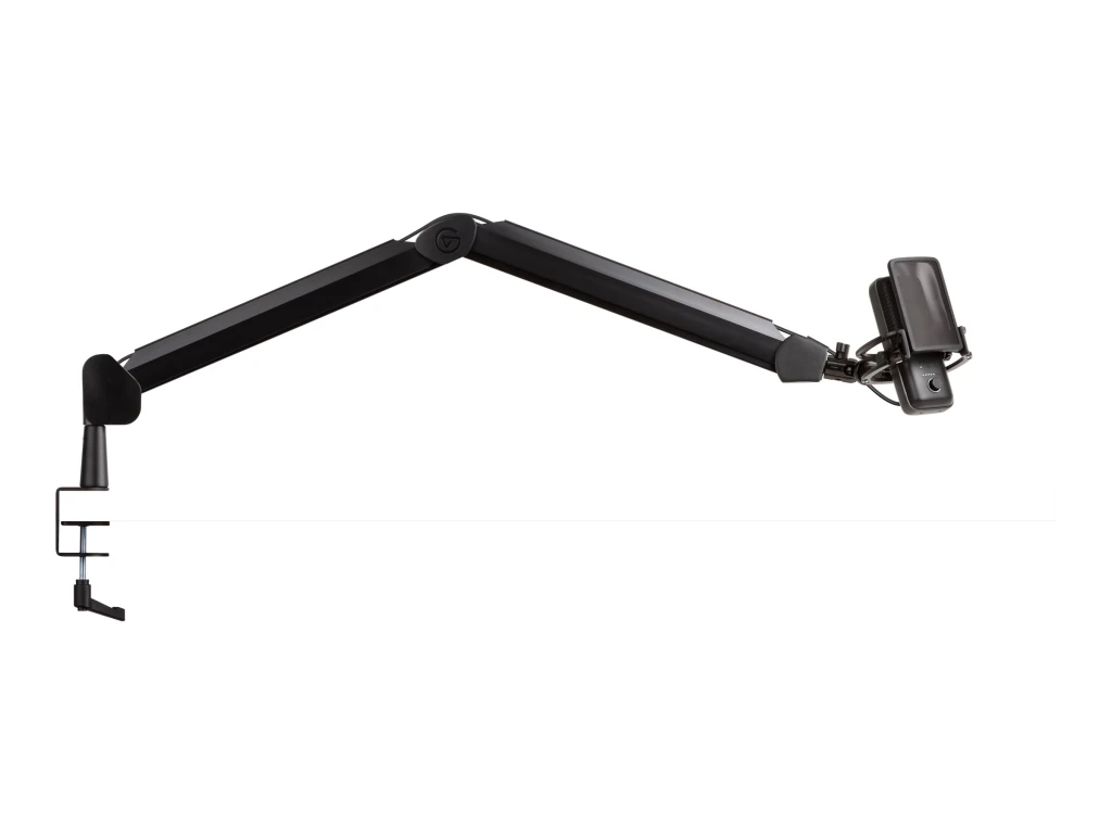 Elgato | Wave Mic Arm | 10AAM9901 | Upper Arm Length (400 mm); Lower Arm Length  (400 mm); Riser Extension (150 mm); Horizontal Reach (780 mm); Vertical Reach (750 mm) (without riser); Desk Clamp expandable up to 60 mm | Suspension Boom