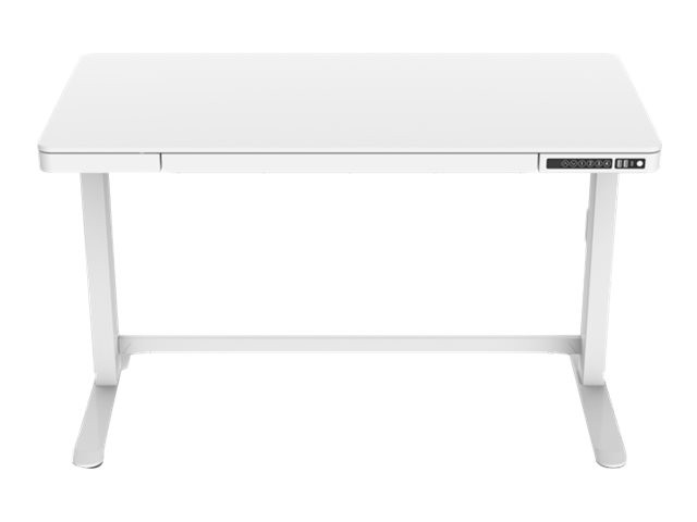 Electric Height Adjustable Desk | 72 - 121 cm | Maximum load weight 50 kg | Metal | White