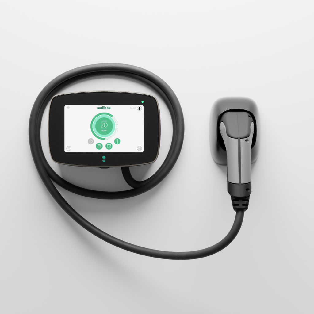 Wallbox | Electric Vehicle charger, 5 meter cable Type, 2OCCP + RFID + DC Leakage | Commander 2 | 11 kW | Wi-Fi, Bluetooth, Ethernet, 4G (optional) | Premium feel charging station equiped with 7” Touchscreen for Public and Private charging scenarios. Like all other Wallbox models it has pletny of Smart features to use.  Connect your charger to any 