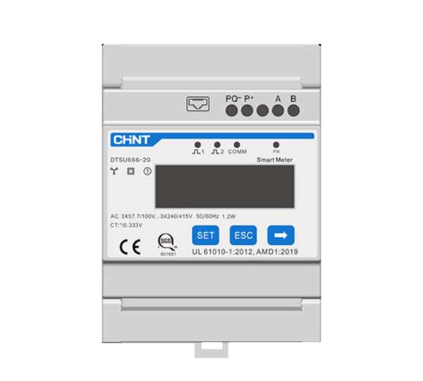 SUNGROW | Three Phase Smart Energy Meter 250A DTSU666-20 indirect measurement (needs CT‘s)