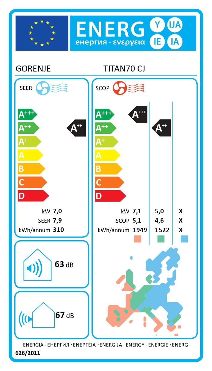 Gorenje | Air Conditioner, Outdoor unit | 20011469 TITAN70 CJ