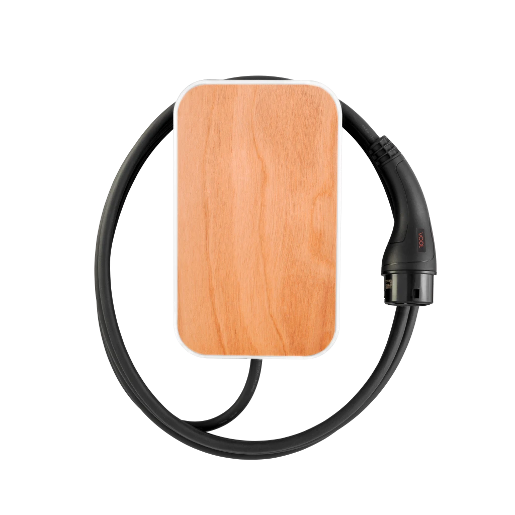 VOOL EV Charger | V22TWGGPL | 22 kW | 4G, Wi-Fi (IEEE 802.11 b/g/n), Ethernet 10/100 | 6.5 m | Wood Grain Light