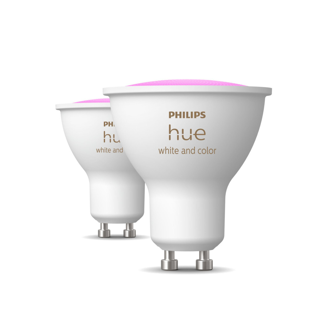 Philips Hue Smart Spotlight, 2pcs pack | GU10 | 4.2 W | Warm to cool white and color