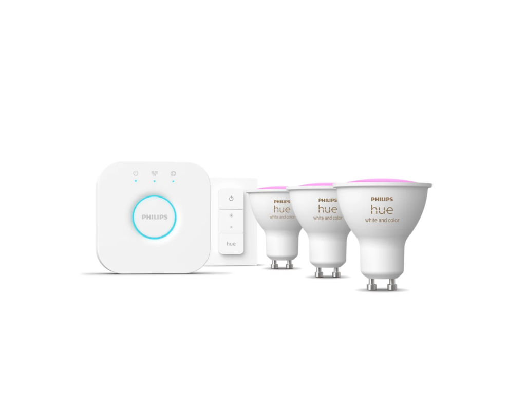 Philips Hue WCA Starter Kit 3pcs, Bridge, Switch | GU10 | 4.2 W | White and colour light