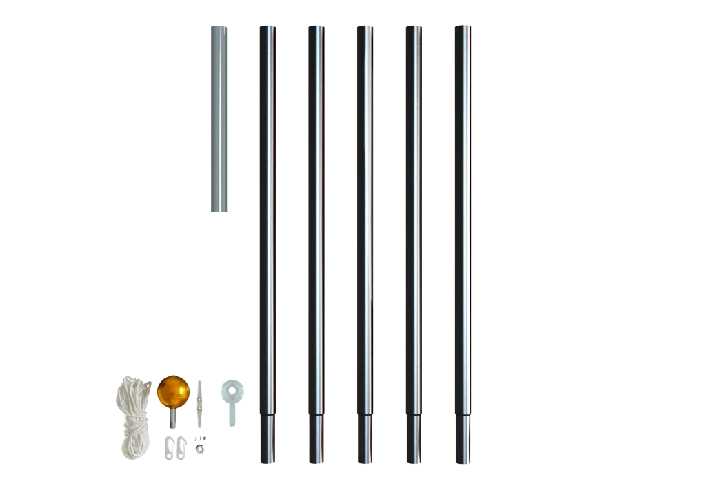 Twinkly Light Tree Pole 6m, Black Aluminum