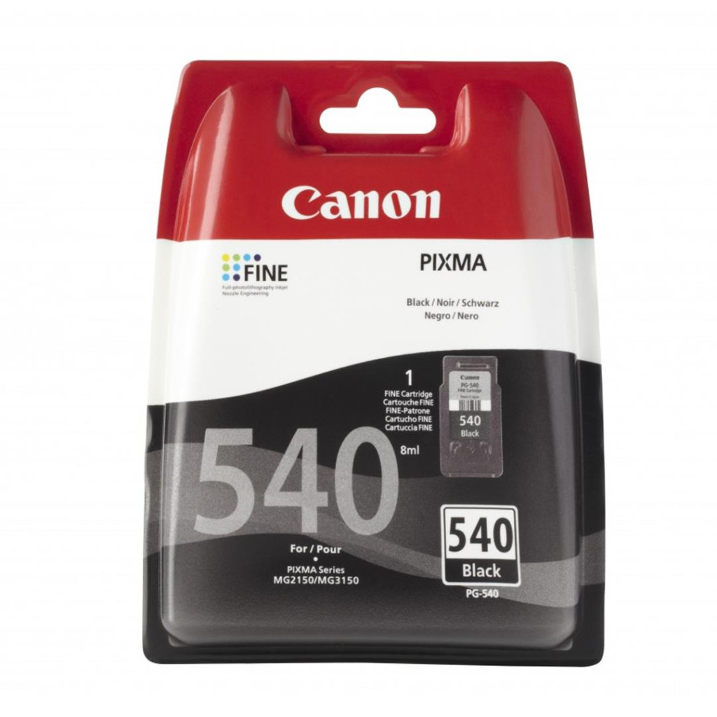 Canon PG-540, must - Tindikassett