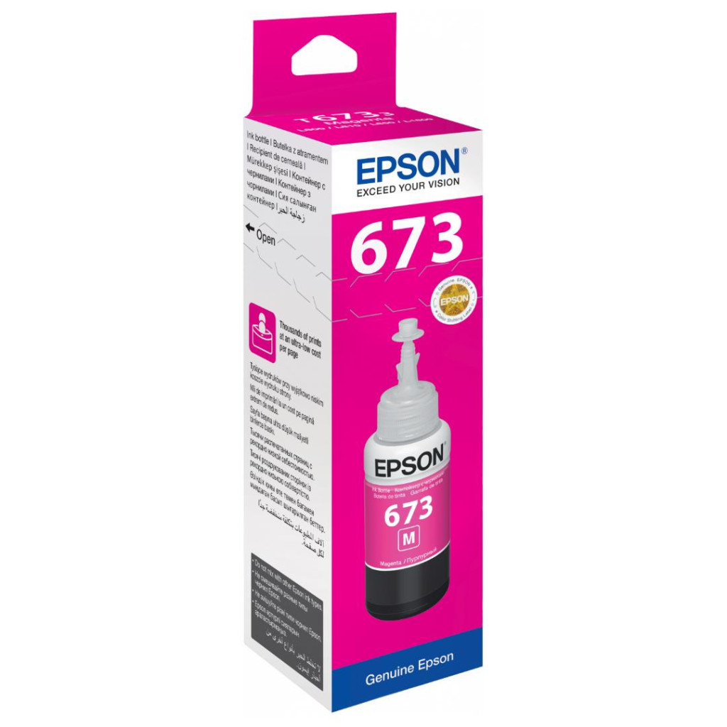 Tindimahuti täitepudel Epson T6733 (magenta)