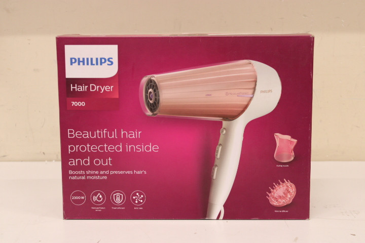 SALE OUT. Philips HP8281/00 Hair Dryer, Pearl White/Pink Golden | Philips | Hair Dryer | HP8281/00 | 2300 W | Number of temperature settings 6 | Ionic function | Diffuser nozzle | Pearl White/Pink Golden | DAMAGED PACKAGING