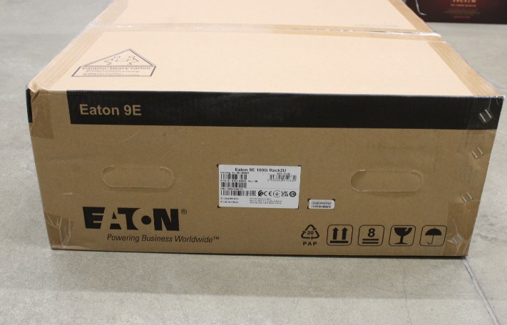 SALE OUT. Eaton 9E1000IR 9E UPS, 1000 VA, 900 W, Input: C14, Outputs: (4) C13, Rack, 2U | Eaton | 9E UPS | 9E1000IR | 1000 VA | 900 W | DAMAGED PACKAGING | 230 V