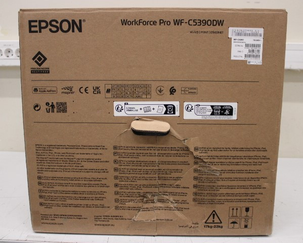 SALE OUT. Epson WorkForce Pro WF-C5390DW | Epson WorkForce Pro | WF-C5390DW | Inkjet | Colour | Inkjet Printer | A4 | Wi-Fi | DAMAGED PACKAGING