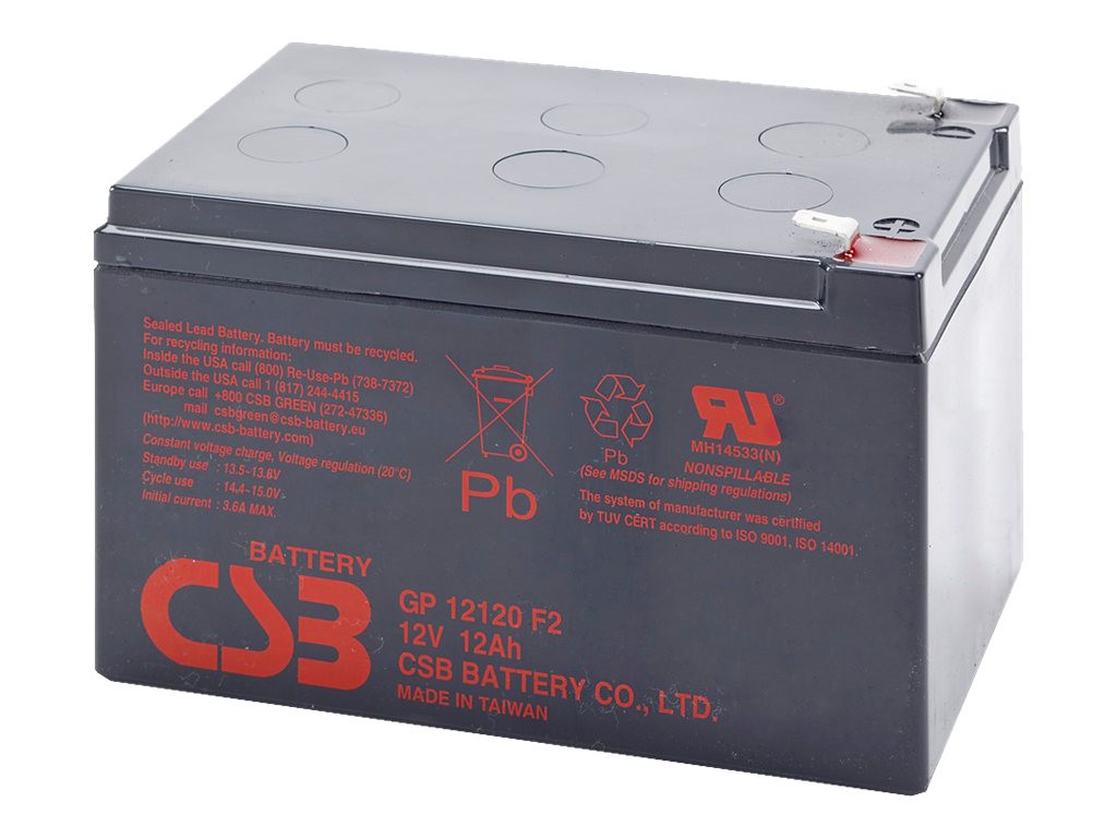 CSB Battery Battery 12V 12Ah F2 Pb | GP12120