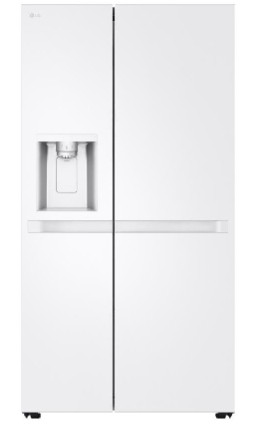 LG Refrigerator | GSLC40SWPE | Energy efficiency class E | Free standing | Side by side | Height 179 cm | Fridge net capacity 417 L | Freezer net capacity 221 L | Display | 36 dB | White