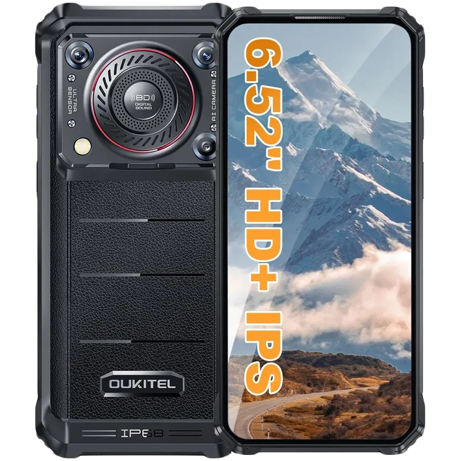 OUKITEL WP36 Rugged Smartphone 8Gb/128Gb, Black
