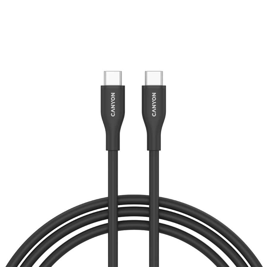 CANYON cable CC60SC10 C-C 60W 1m Silicon Black