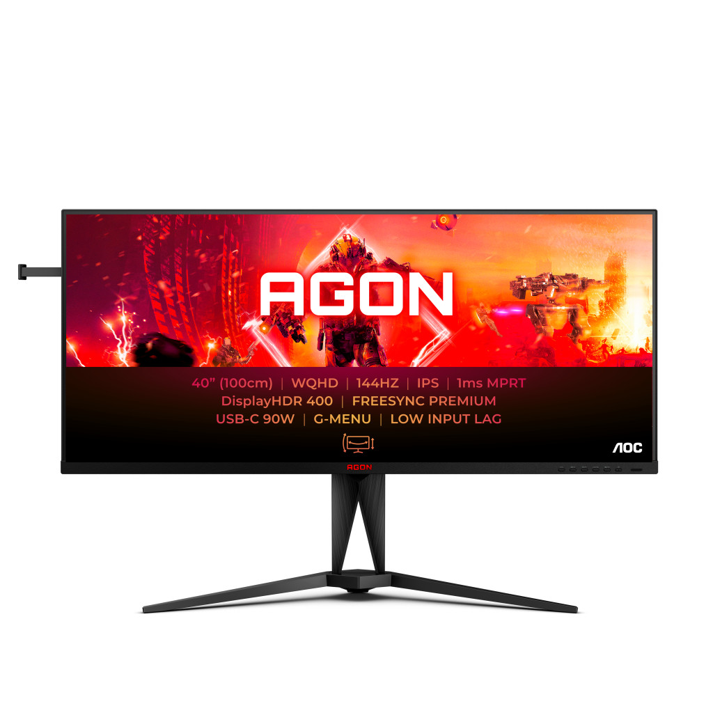 AOC AGON 5 AG405UXC PC lamekuvar 100,3 cm (39.5") 3440 x 1440 pikslit Wide Quad HD LCD Must