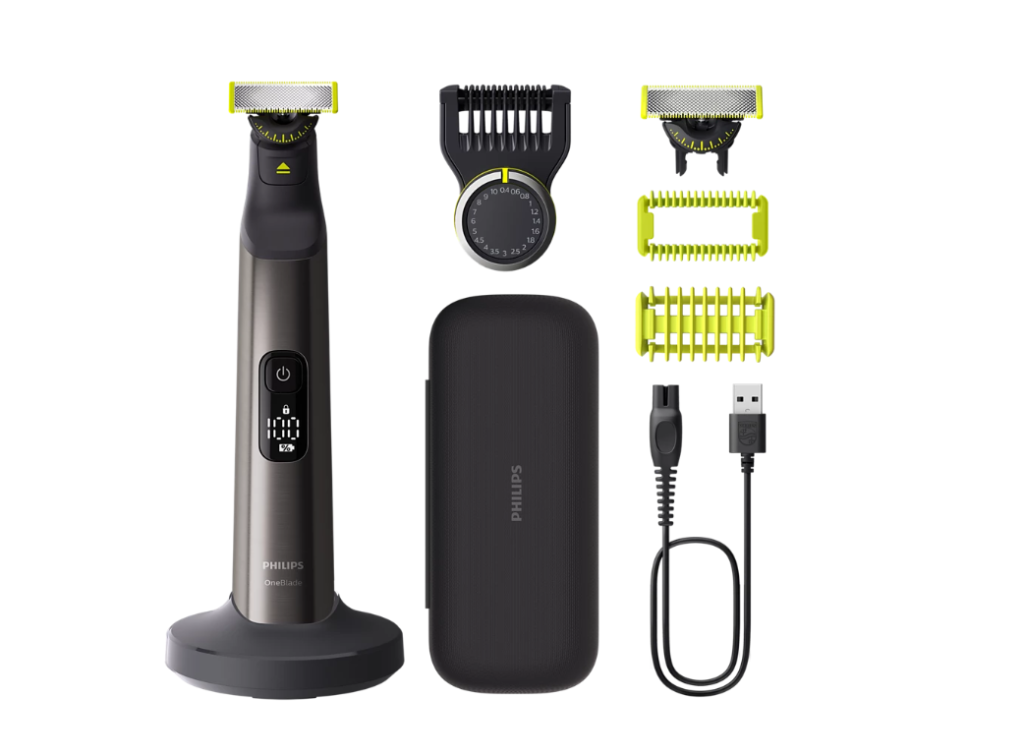 Philips | Hair trimmer, Face and Body | QP6652/61 OneBlade Pro 360 | Cordless | Wet & Dry | Number of length steps 20 | Grey/Black