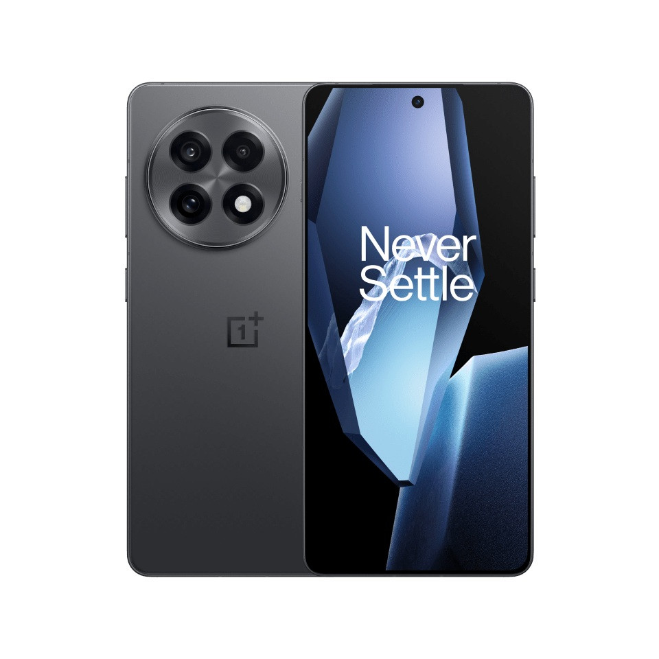 OnePlus 13R | Nebula Noir | 6.78 " | LTPO4 AMOLED | 1264 x 2780 pixels | Snapdragon 8 Gen 3 (4 nm) | Internal RAM 12 GB | 256 GB | Dual SIM | 4G | 5G | Main camera resolution 50+50+8 MP | Secondary camera resolution 16 MP | Android | 15