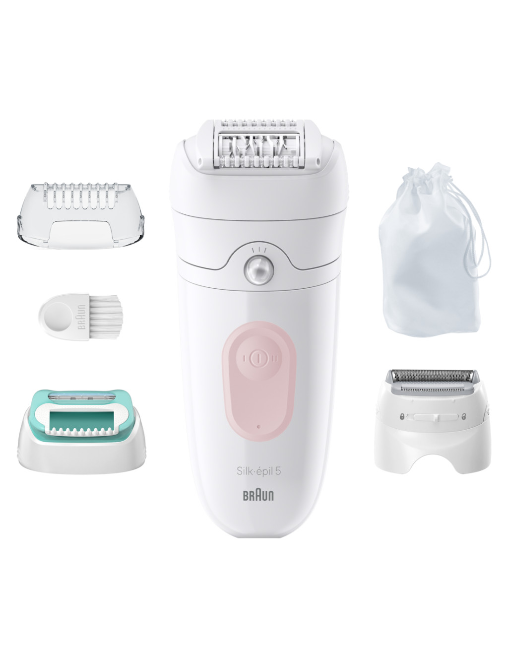 Braun | Epilator | SE5-050 Silk-épil 5 | Operating time (max) 40 min | Number of power levels 1 | Wet & Dry | White