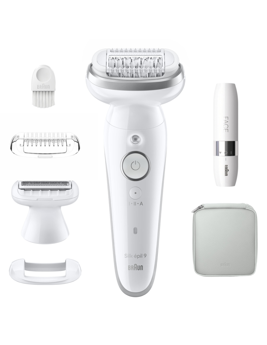 Braun Epilator | SES9-341 Silk-épil 9 | Operating time (max) 50 min | Number of power levels 2 | Wet & Dry | White