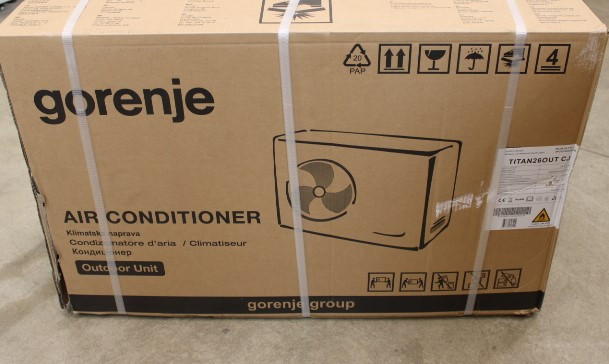 Gorenje | Air Conditioner, Outdoor unit | 20011466 TITAN26 CJ | DAMAGED PACKAGING, DENTS ON CONDICIONER SIDE  AND GRILLS