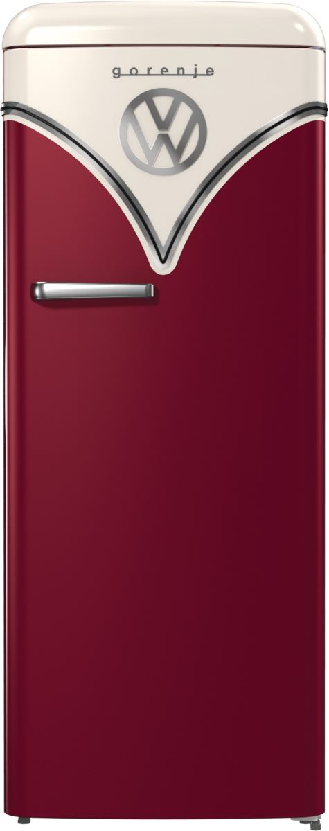 Gorenje Retro Refrigerator | OBRB615DR | Energy efficiency class D | Free standing | Larder | Height 152.5 cm | Fridge net capacity 225 L | Freezer net capacity 22 L | 38 dB | Red