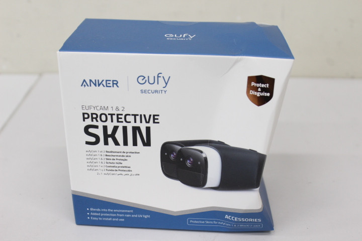 SALE OUT. Anker Eufy 2 Set Silicone Skins In Black For EufyCam & EufyCam 2, Black | Anker Eufy | 2 Set Silicone Skins In Black | 24 month(s) | DAMAGED PACKAGING