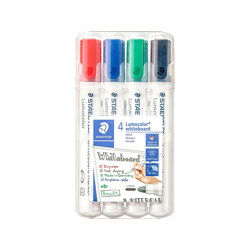 Tahvlimarker Staedtler Lumocolor,ümar ots 4 värvi komplekt