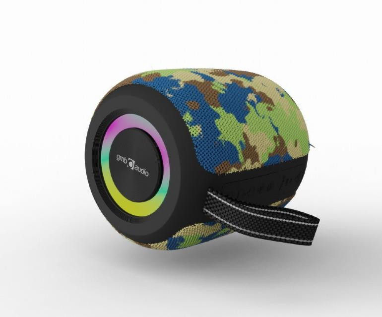 Portable Speaker|GEMBIRD|Camouflage|Portable/Wireless|Bluetooth|SPK-BT-LED-05-CM