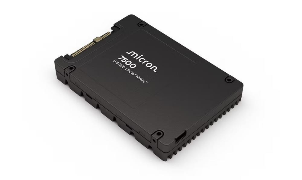 SSD|MICRON|SSD series 7500 MAX|1.6TB|PCIe Gen4|NVMe|NAND flash technology 3D NAND|Write speed 2700 MBytes/sec|Read speed 6800 MBytes/sec|Form Factor U.3|TBW 4380 TB|MTBF 2000000 hours|MTFDKCC1T6TGQ-1BK1DABYYR
