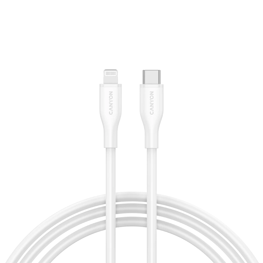 CANYON cable CLNM60 C-L 60W MFI 1m Silicon White