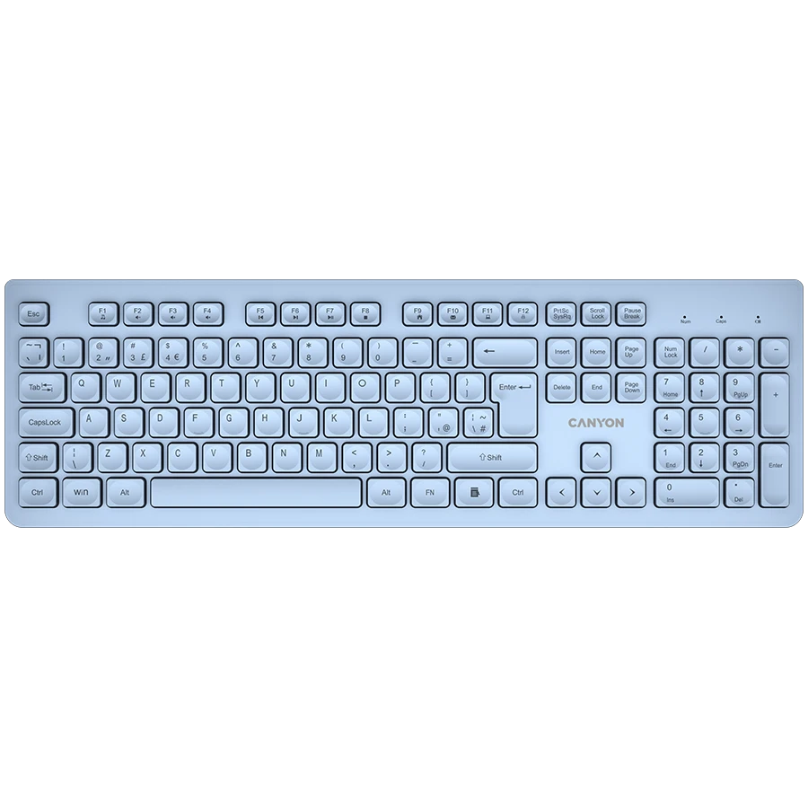 CANYON keyboard HKB-W01 UK/US AAA Wireless Blue