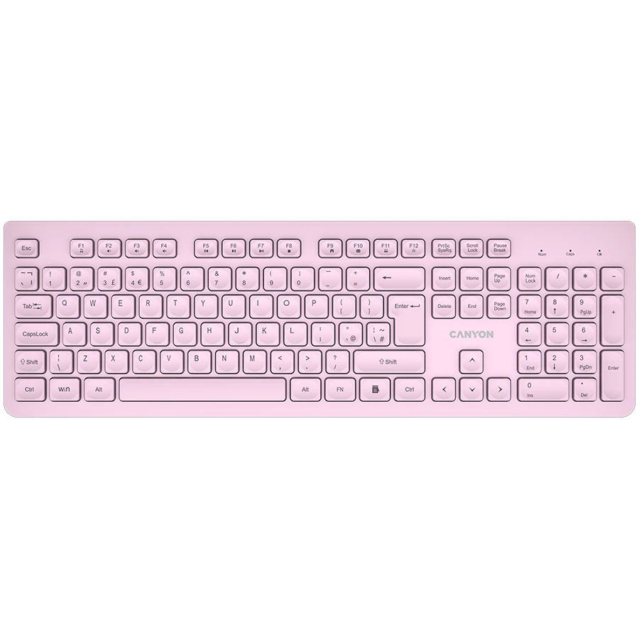 CANYON keyboard HKB-W01 UK/US AAA Wireless Pink