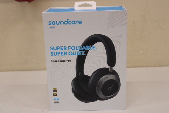SALE OUT. Anker Soundcore Space One Pro Over-ear Headphones, Black | SALE OUT. Anker Soundcore | Foldable Headphones | Space One Pro | Bluetooth | Over-ear | Microphone | Jet Black | DEMO | Wireless