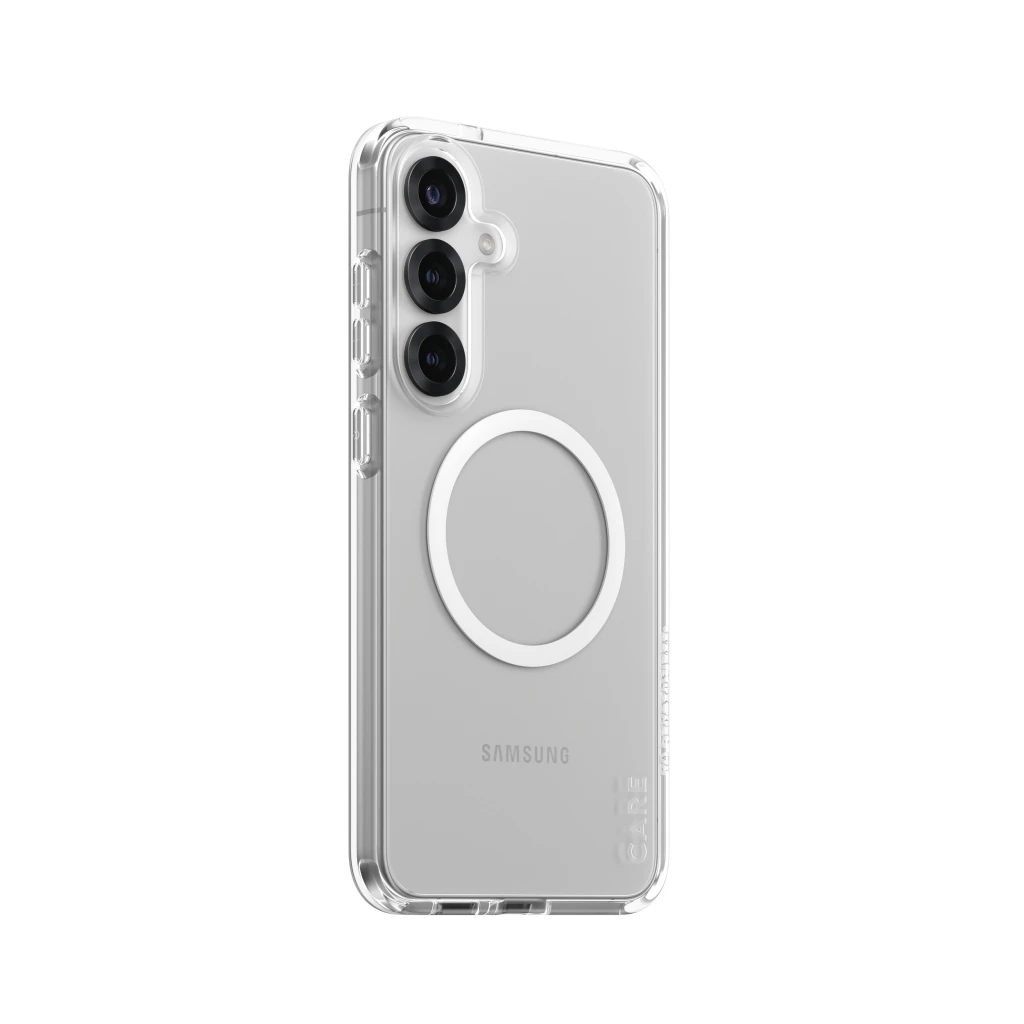 PanzerGlass CARE by ® Flagship Case Transparent Urban Combat w. White Qi Compatible Samsung Galaxy S25+ mobiiltelefoni ümbris Kate Läbipaistev