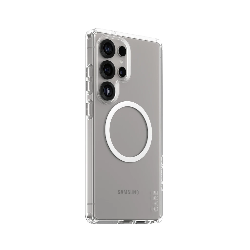 PanzerGlass CARE by ® Flagship Case Transparent Urban Combat w. White Qi Compatible Samsung Galaxy S25 Ultra mobiiltelefoni ümbris Kate Läbipaistev