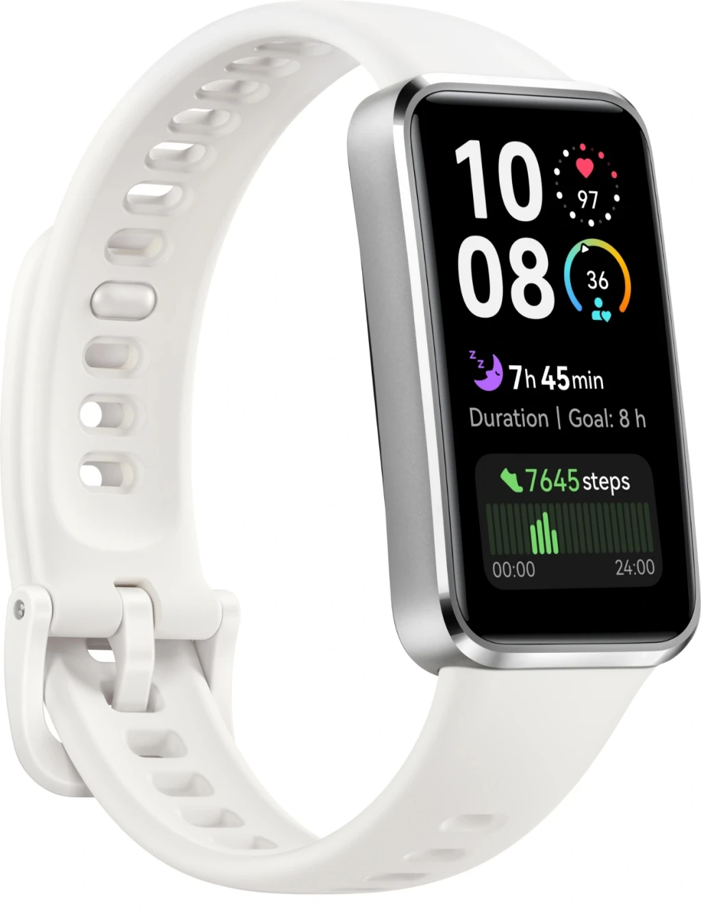 Huawei Band 10 | 1.47 inch AMOLED | Touchscreen | Heart rate monitor | Waterproof | Bluetooth | White