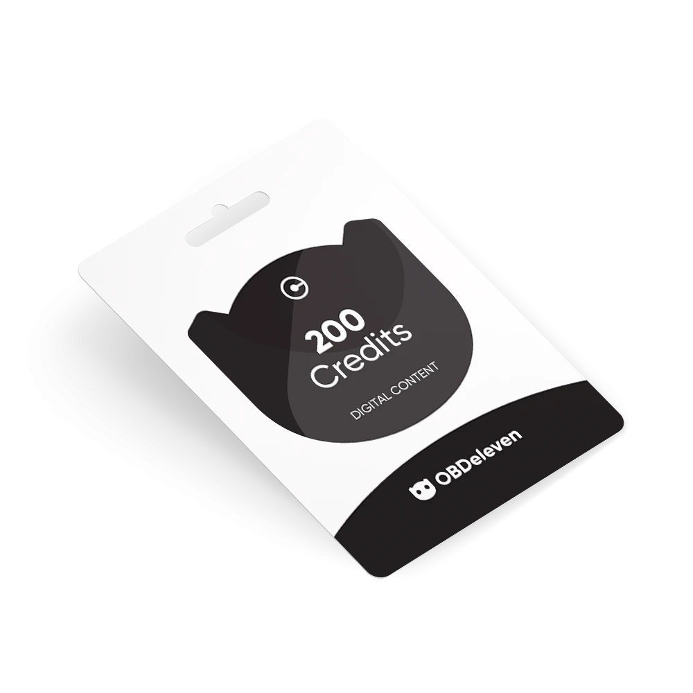 OBDeleven 200 Credits Card