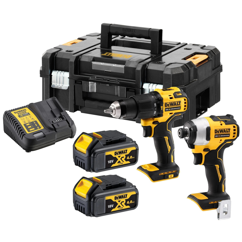 DEWALT | 18V XR Brushless Twin Kit - 2 X 4Ah | DCK2062M2T-QW