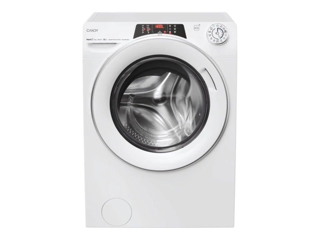 Candy Washing Machine | RO 284DWMS7/1-S | Energy efficiency class A | Front loading | Washing capacity 8 kg | 1200 RPM | Depth 53 cm | Width 60 cm | Display | TFT | Steam function | Wi-Fi | White
